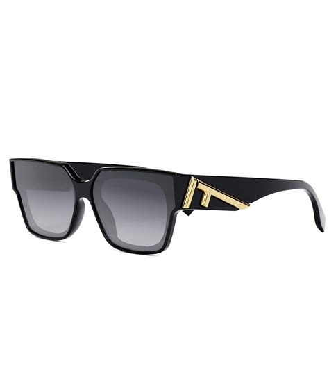 'Fendi First 63mm Rectangular Sunglasses 